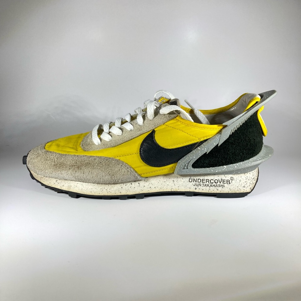 Nike Yellow and Black Sneakers with Retro Athletic Design